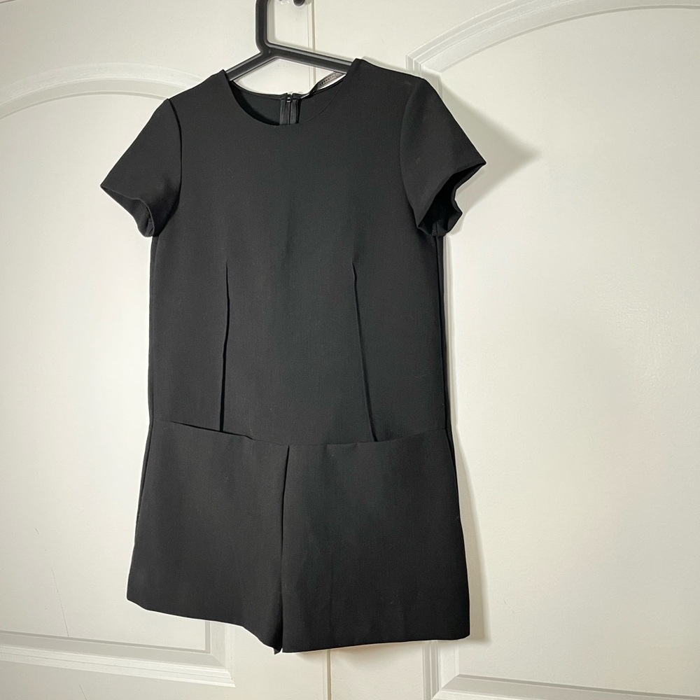 Zara Trafaluc black short playsuit jumpsuit size XS - Picture 7 of 11